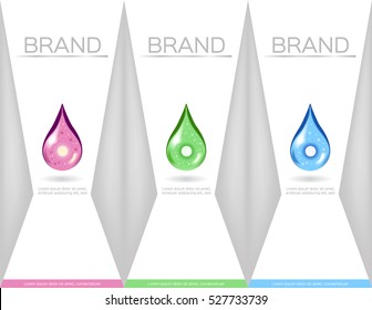 Shampoo bottle and moisturizer lotion pack template vector