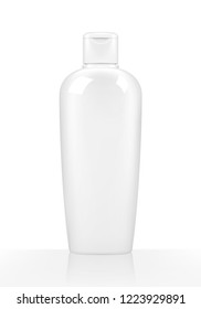 Shampoo bottle on white background. Vector illustration