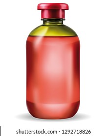 Shampoo bottle on a white background. Vector EPS-10