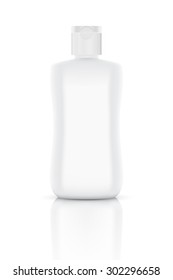 Shampoo Bottle On White Background