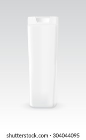 Shampoo Bottle On White Background