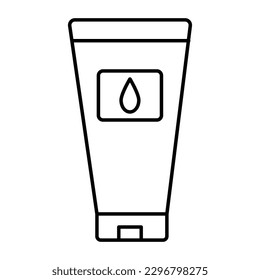 shampoo bottle Outline bold Vector Icon which can be easily modified or Edited 