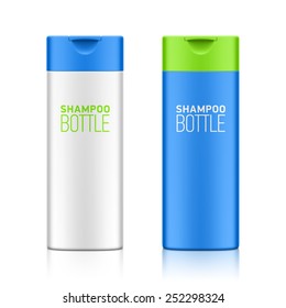 Shampoo bottle template for your design. Vector.