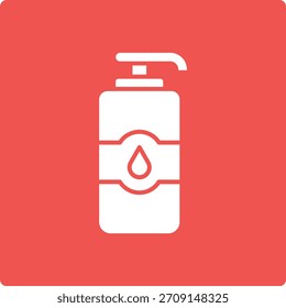Shampoo Flasche, Vektorsymbol. Kann für Druck-, Mobil- und Web-Anwendungen verwendet werden.