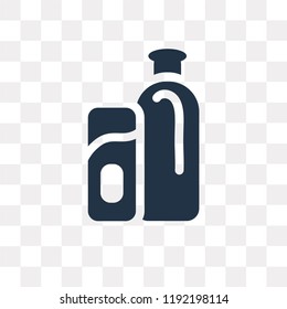 Shampoo Bottle vector icon isolated on transparent background, Shampoo Bottle transparency concept can be used web and mobile