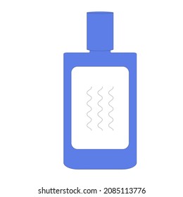 Shampoo or conditioner for curly hair. Vector illustration