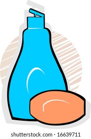 shampoo container and beauty bar