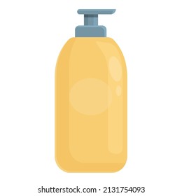 Shampoo dispenser icon cartoon vector. Cosmetic face. Cream care
