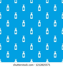 Shampoo dispenser pattern vector seamless blue repeat for any use