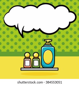 shampoo doodle, speech bubble