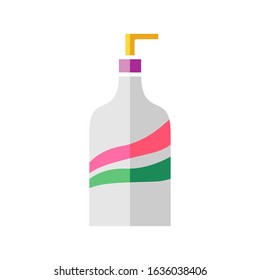 Shampoo flat icon design vector illustration