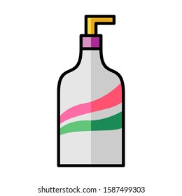 Shampoo flat icon vector design