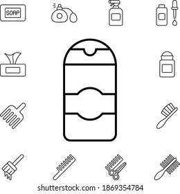 Shampoo flat vector icon in beauty pack