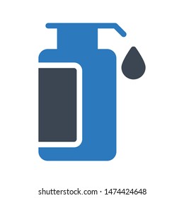 shampoo glyph colour vector icon