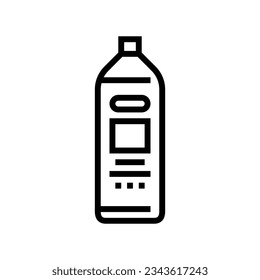 vector de icono de línea de higiene de champú. signo de higiene de champú. símbolo de contorno aislado ilustración negra