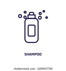 Shampoo Icon Cleaning Collection Thin Linear Stock Vector (Royalty Free ...