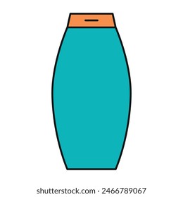 Plantillas de diseño de Vector de color de ícono de champú simples y modernas