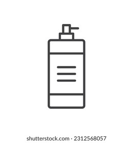 Shampoo Icon - Cosmetics Bottle Icon