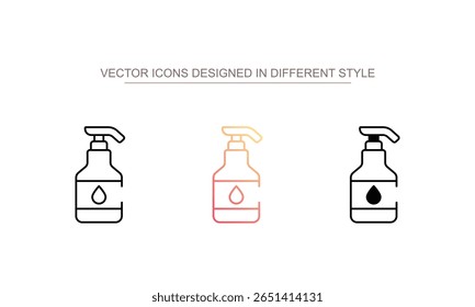 Shampoo icon design with white background stock illustration