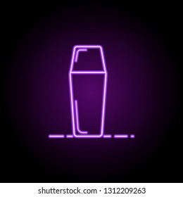 shampoo icon. Elements of Beauty, make up, cosmetics in neon style icons. Simple icon for websites, web design, mobile app, info graphics