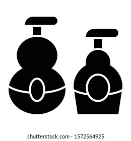 shampoo icon glyph vector design