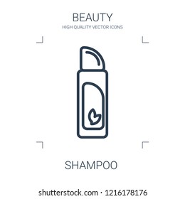 shampoo icon. high quality line shampoo icon on white background. from beauty collection flat trendy vector shampoo symbol. use for web and mobile
