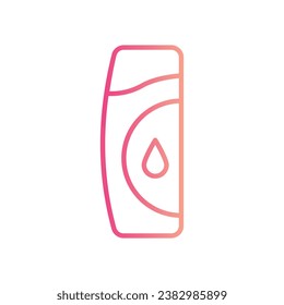 Icono de champú aislar ilustración de material vectorial de fondo blanco
