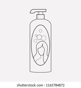 Shampoo icon line element. Vector illustration of shampoo icon line isolated on clean background for your web mobile app logo design.