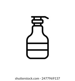 Icono de champú estilo de línea Vector