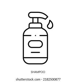 shampoo icon. Linear style sign isolated on white background. Vector illustration