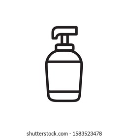 Shampoo icon on white background