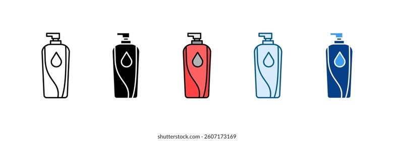 Shampoo Icon Set Multiple Style Collection