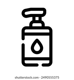 shampoo icon with style outline