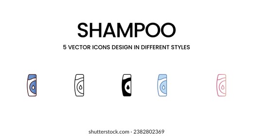 Shampoo-Symbol. Geeignet für Webpage, Mobile App, UI, UX und GUI Design.