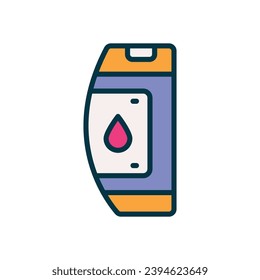 icono de champú. icono de color relleno vectorial para tu sitio web, móvil, presentación y diseño de logotipo.