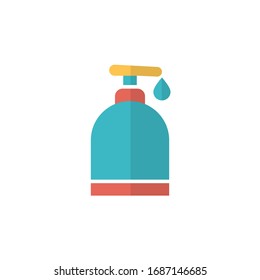 shampoo icon vector illustration. shampoo icon flat style design