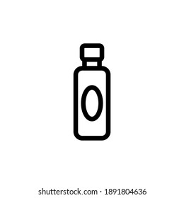 shampoo icon, vector, line art design editable stroke