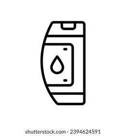 icono de champú. icono de línea vectorial para tu sitio web, móvil, presentación y diseño de logotipo.