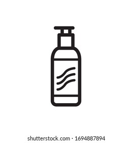 plantilla de símbolo de vector de icono de champú