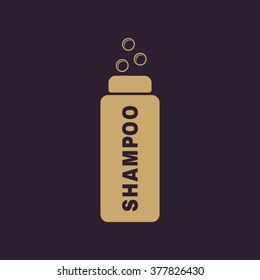 The shampoo icon. Washing symbol. Flat Vector illustration