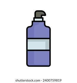 shampoo icon with white background vector stock illustration