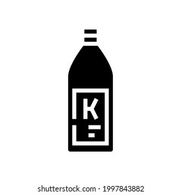 shampoo keratin bottle glyph icon vector. shampoo keratin bottle sign. isolated contour symbol black illustration