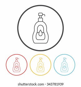 shampoo line icon