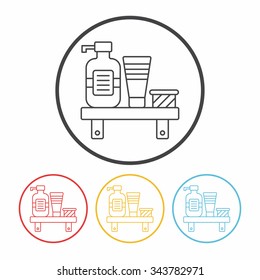shampoo line icon