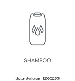 Shampoo linear icon. Shampoo concept stroke symbol design. Thin graphic elements vector illustration, outline pattern on a white background, eps 10.