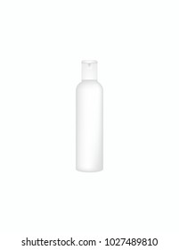 Shampoo on white background