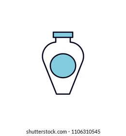 shampoo outline icon. Element of colored spa icon for mobile concept and web apps. Thin line shampoo outline icon can be used for web and mobile on white background
