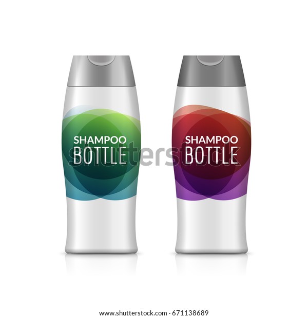 Shampoo Plastic Bottle Shower Gel Bottle Stock Vector (Royalty Free