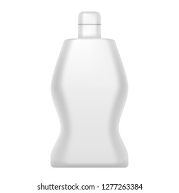 Shampoo shower bottle icon. Realistic illustration of shampoo shower bottle vector icon for web design