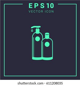 shampoo. Shower gel icon vector. Simple icon. Logo design.Icon for the web